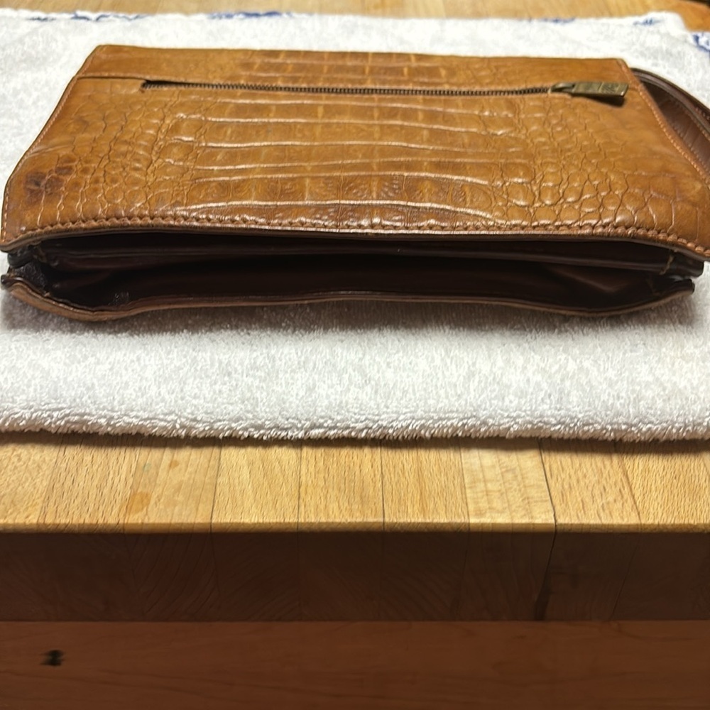 Vintage adpel genuine leather clutch. Made in Italy. - Picture 9 of 16